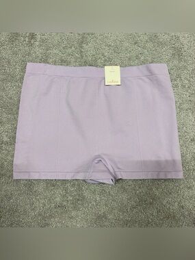 Colsie Women's Sz Large Seamless Boy Shorts Lavender Purple Regular Rise Panties